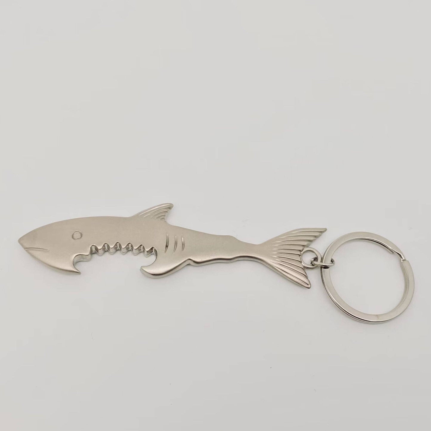 Shark Shape Bottle Opener Keychain