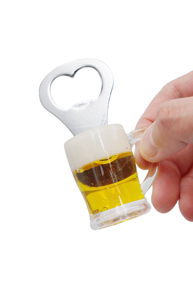 Mini Beer Glass Mug Magnetic Bottle Opener