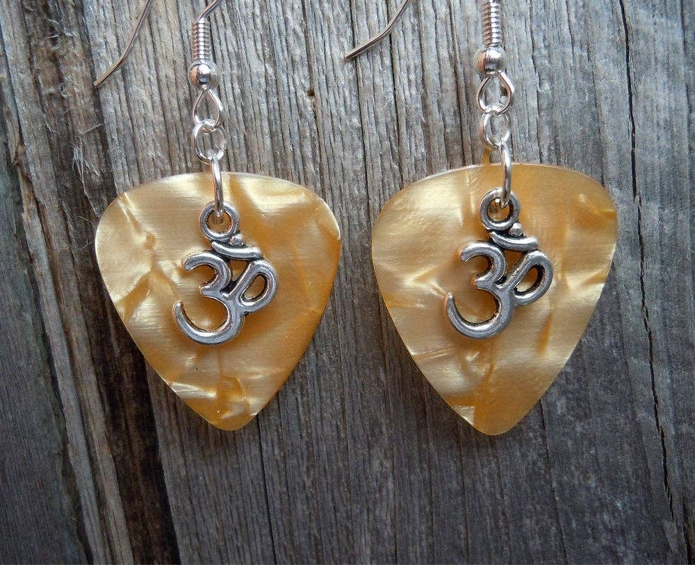 Ohm Charm Guitar Pick Earrings