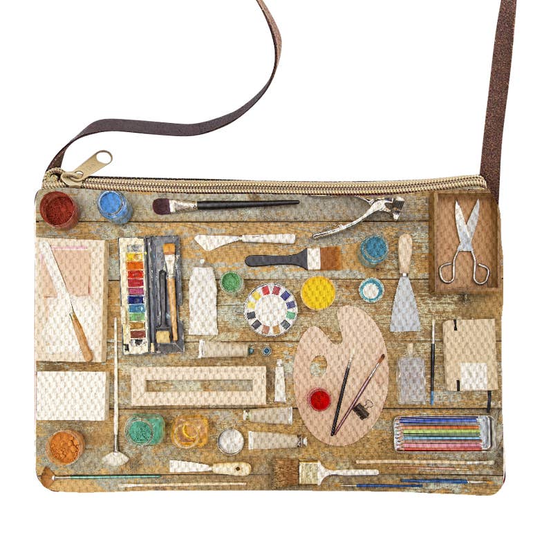 Paint Box Graphic Print Sling Bag