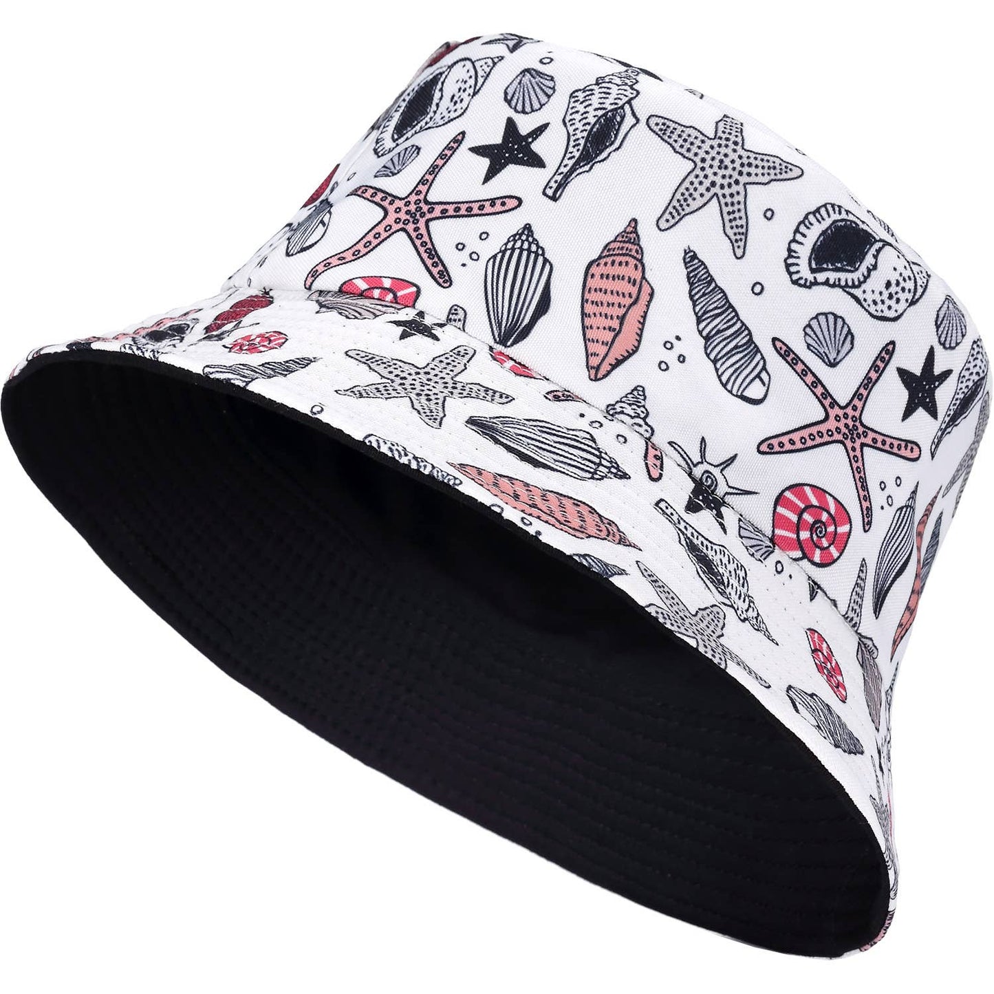 Sea shells bucket hat