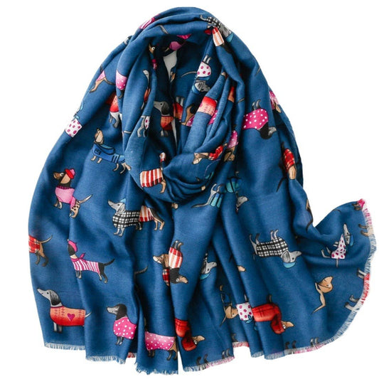 Cartoon Dog Pattern Fall/Winter Scarf