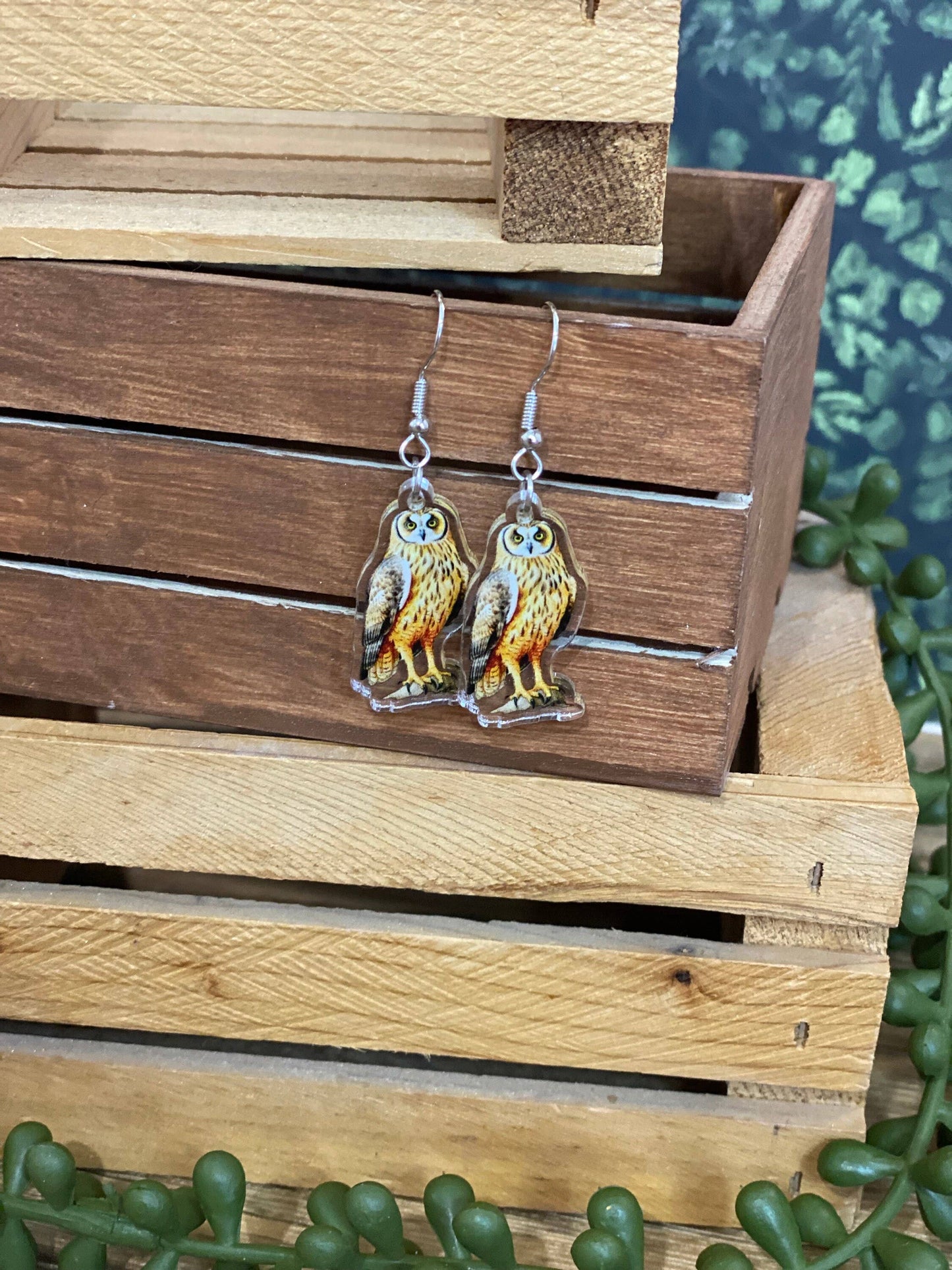 Owl Forest Sanctuary Animal Lover Earrings