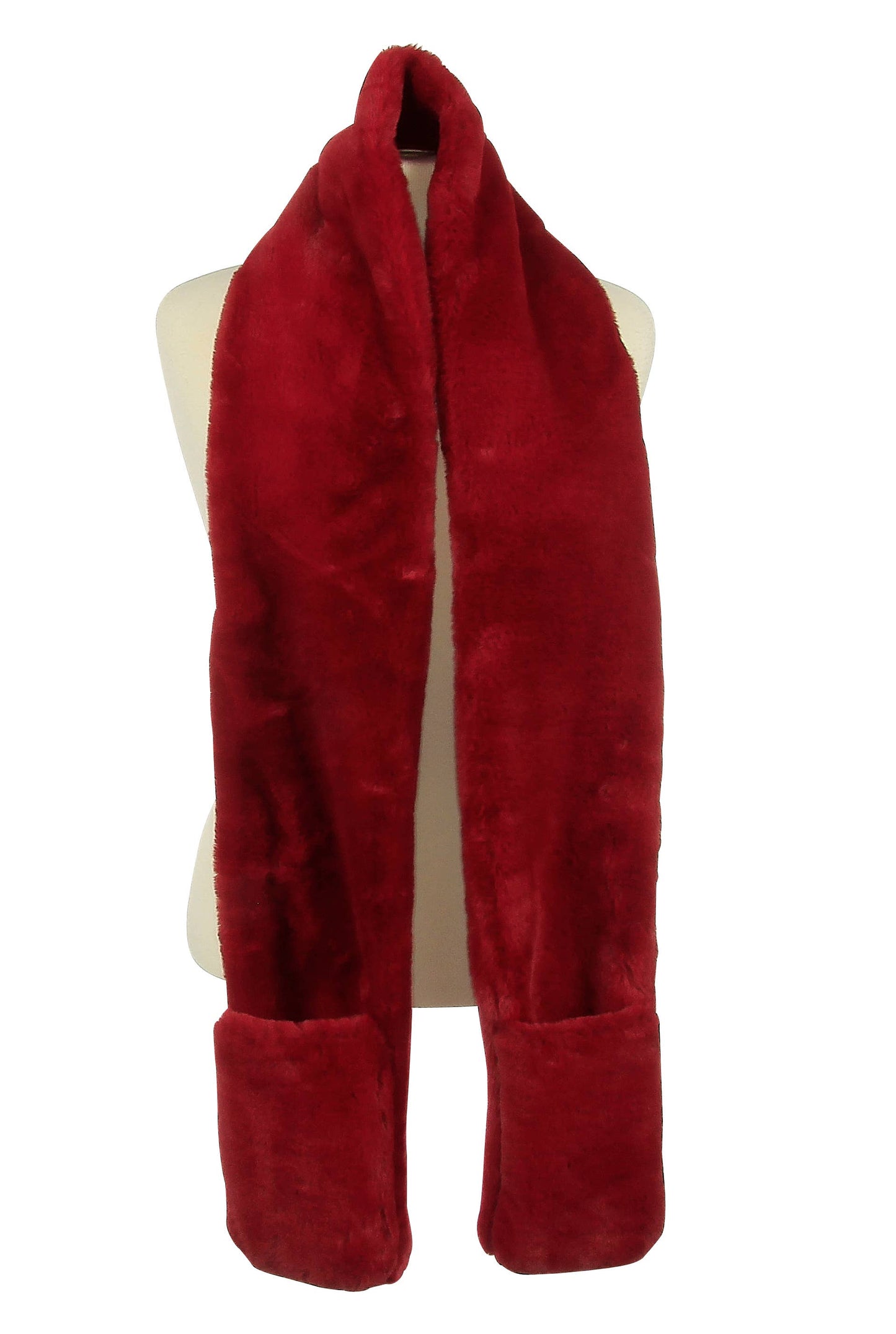 Plush Pocket Scarf, 6 Assorted colors