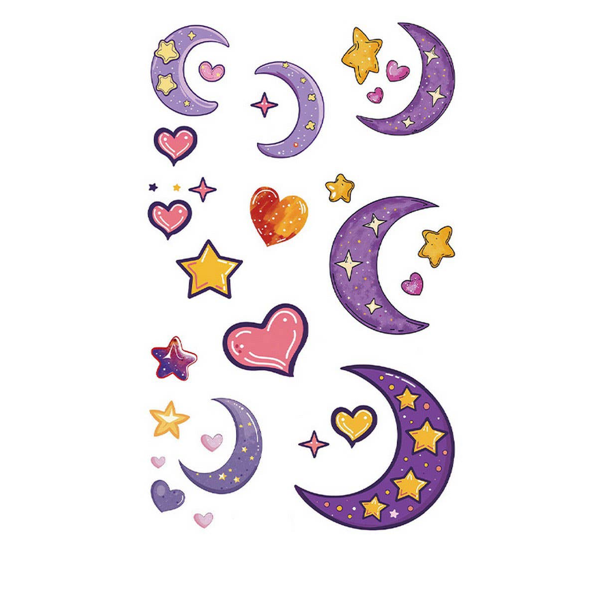 Whimsical Face Stickers – Galaxy Tattoos