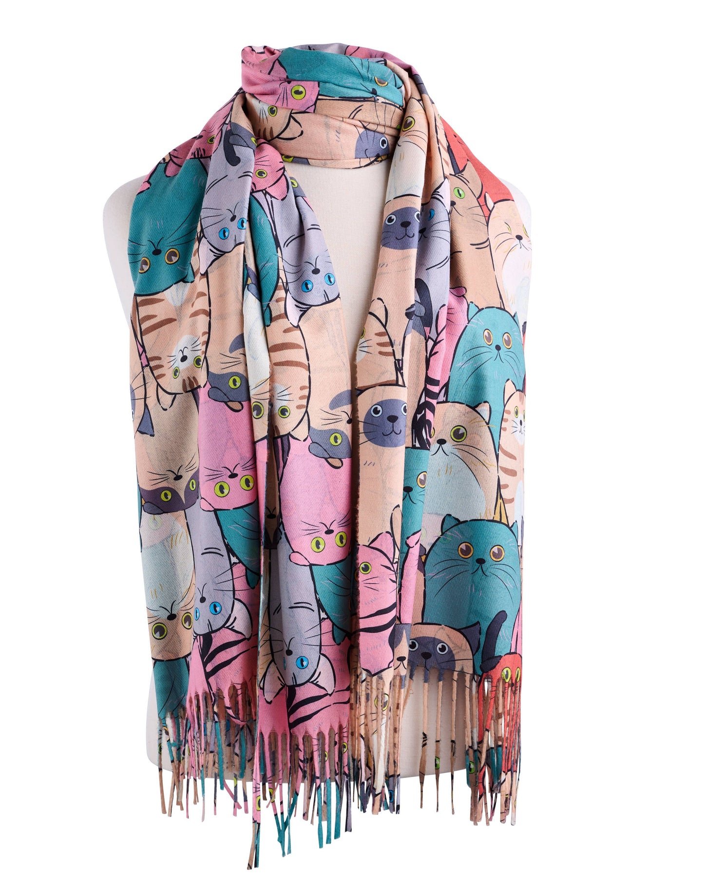 Cat Pattern Scarf