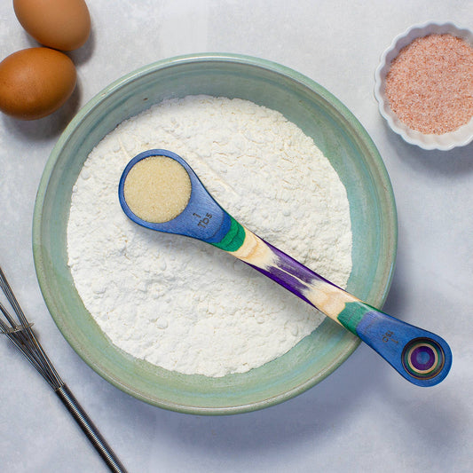 Baltique® Mumbai Colorful Wooden 2-in-1 Measuring Spoon