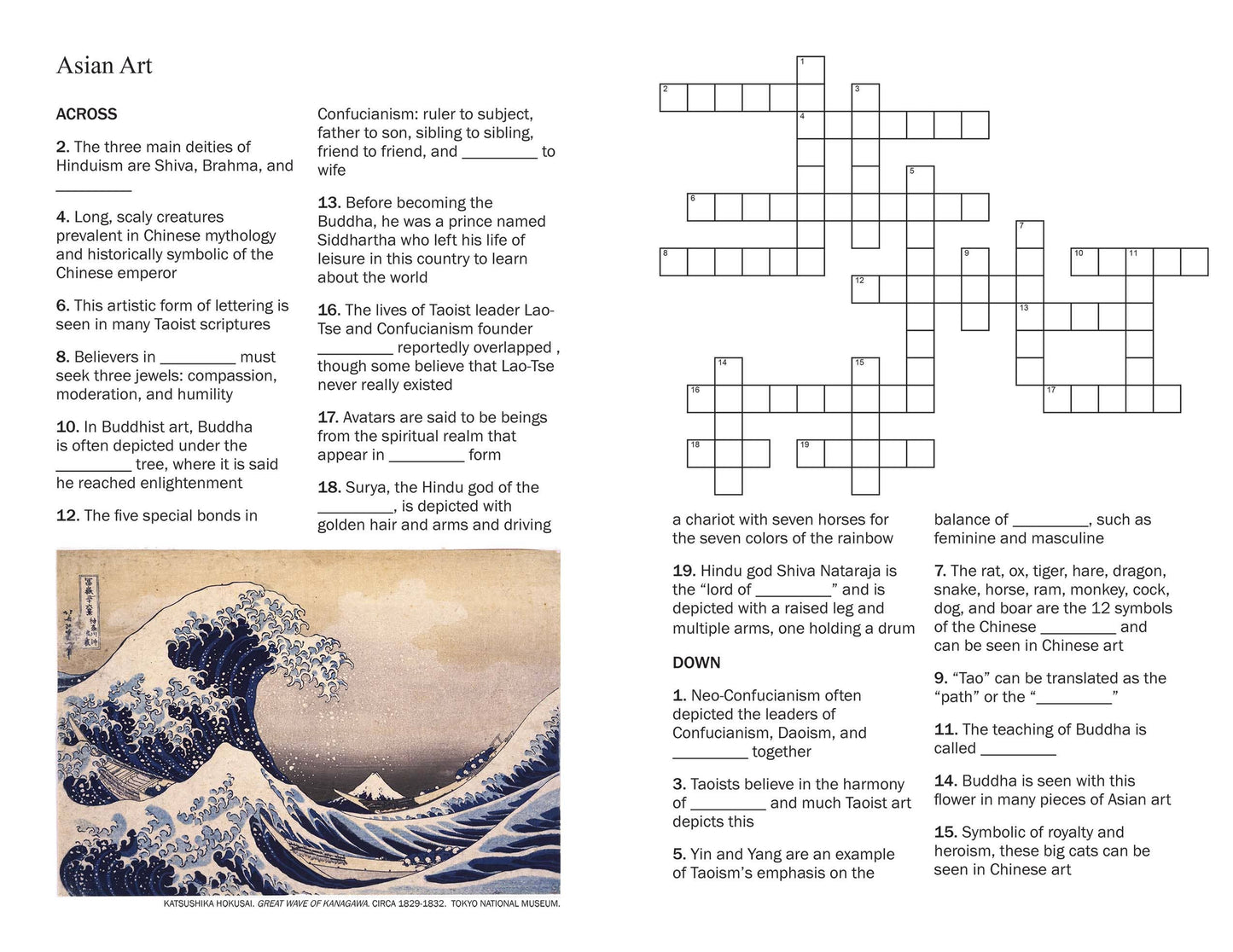 Art History Puzzle Book