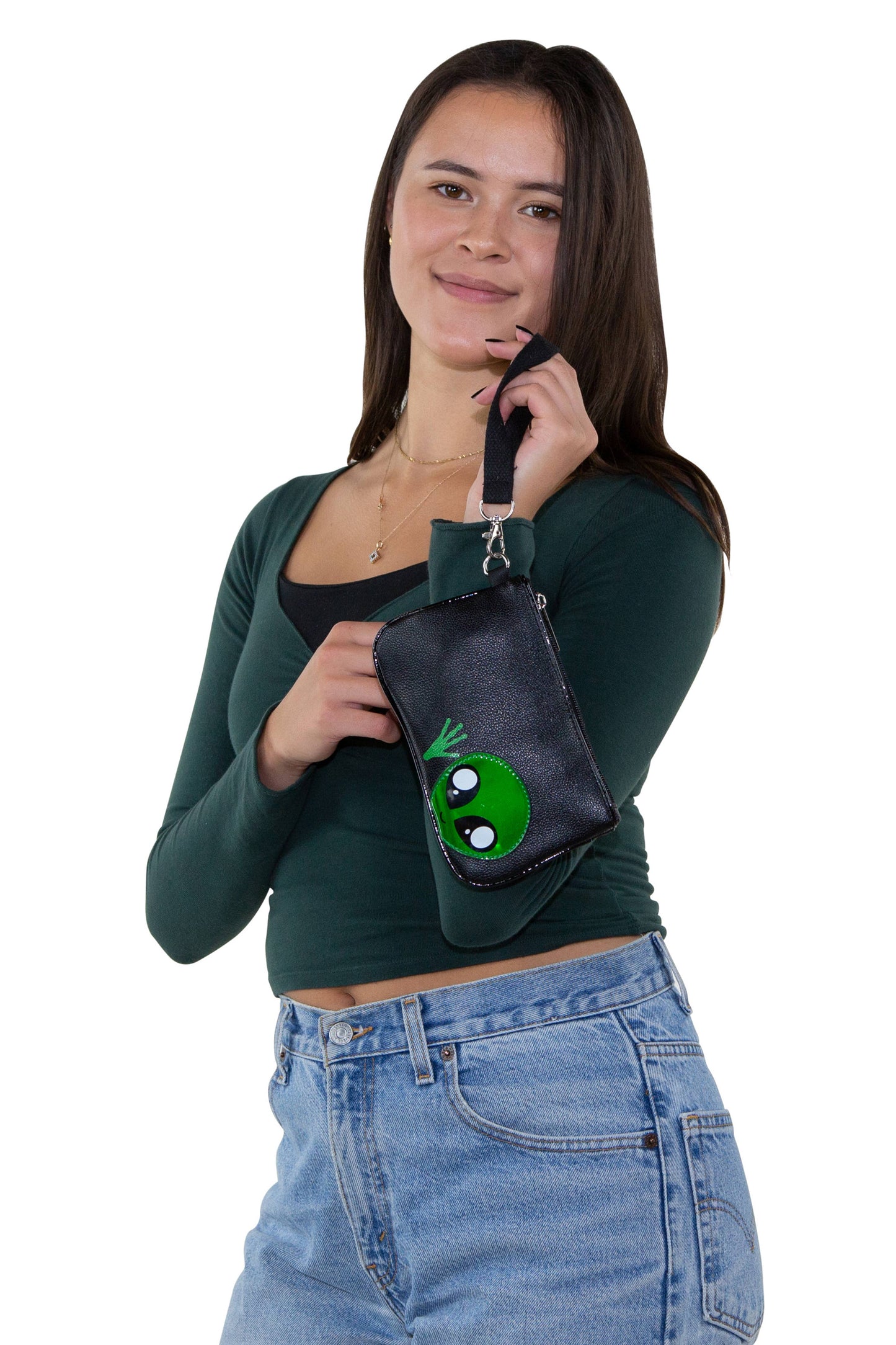 Friendly Alien Wristlet