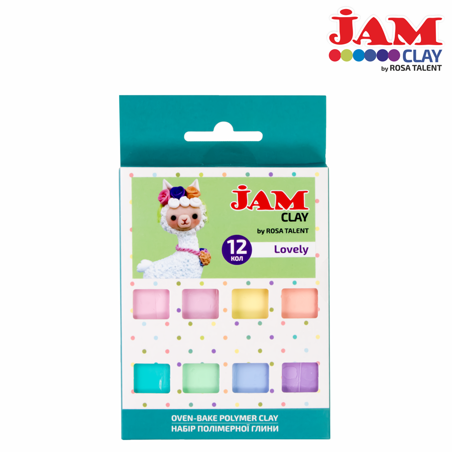 Polimer clay, set 12x20g, Jam Clay, ROSA TALENT