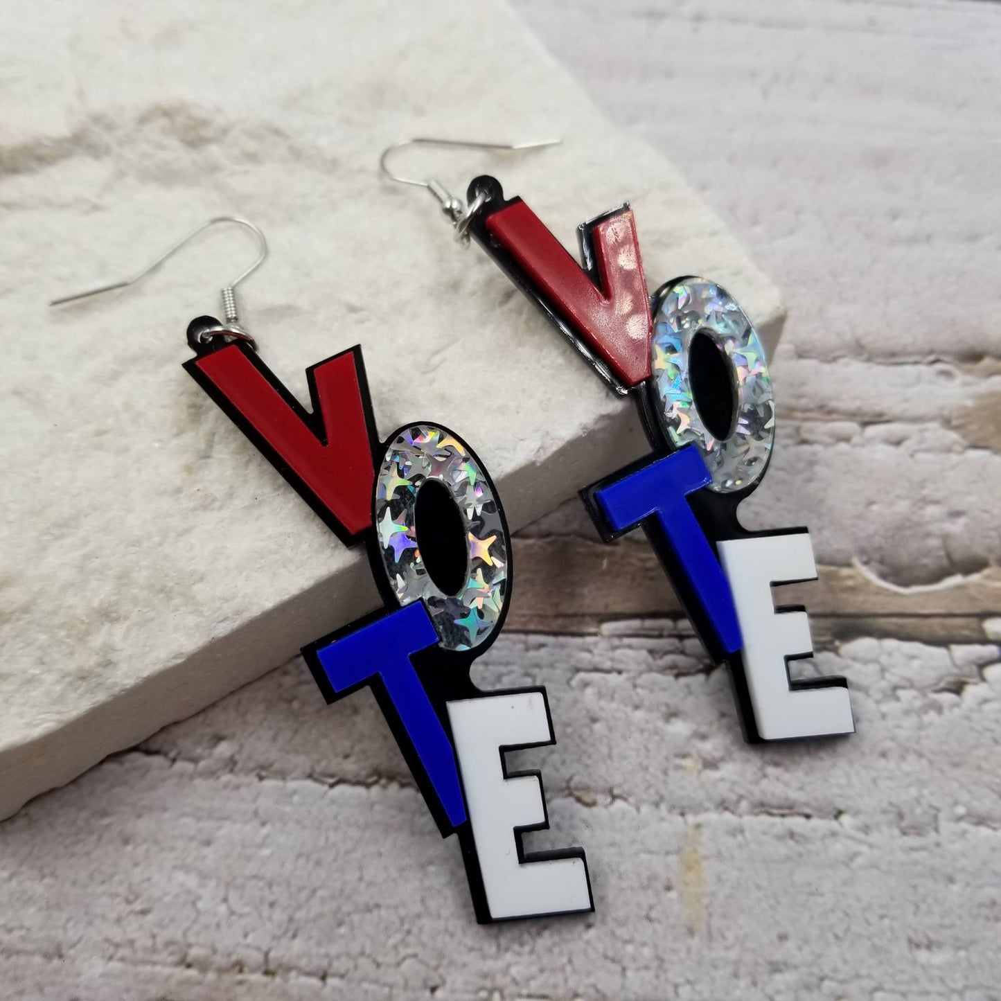 Vote Together, Patriotic Earrings