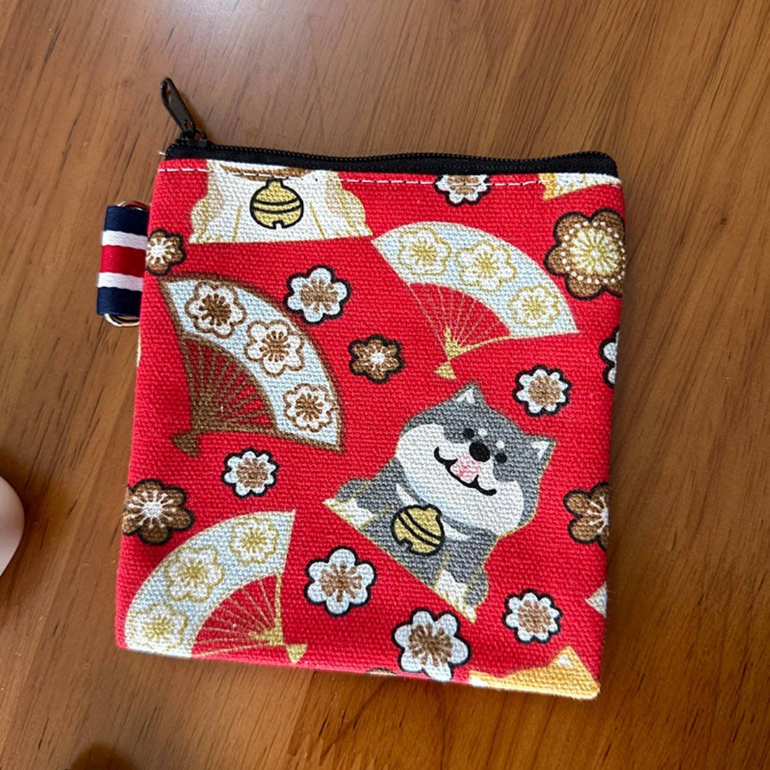 Cosbai - Canvas Cat Pattern Coin Purse