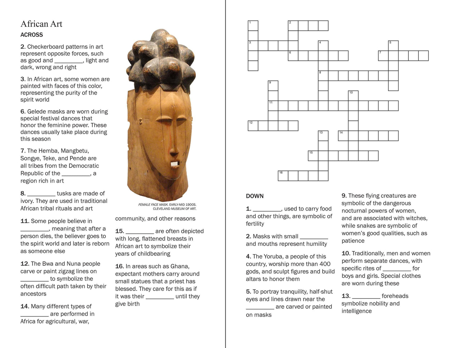 Art History Puzzle Book