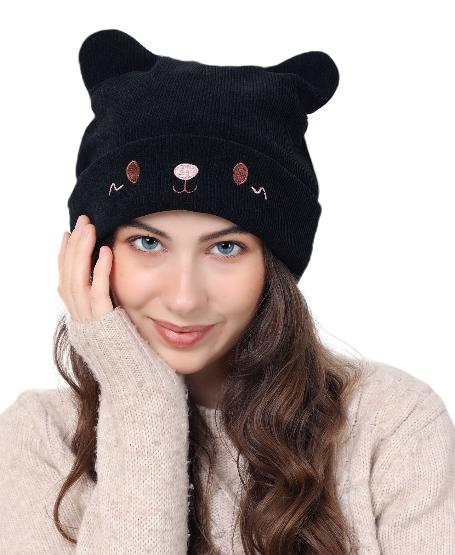 Knitted Kitty Beanie