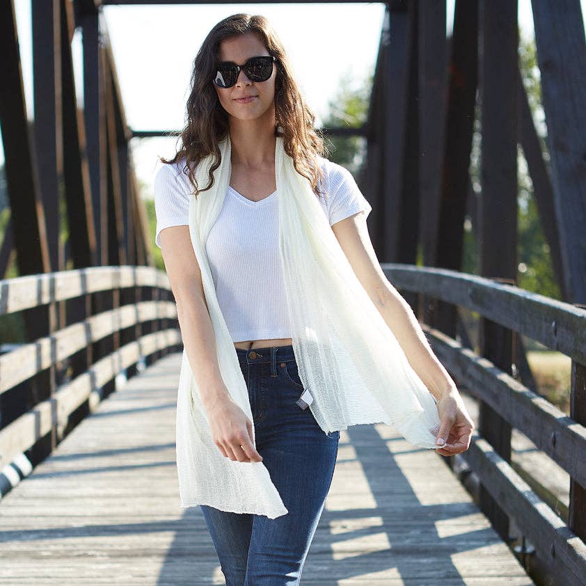 Insect Shield Scarf - Ivory