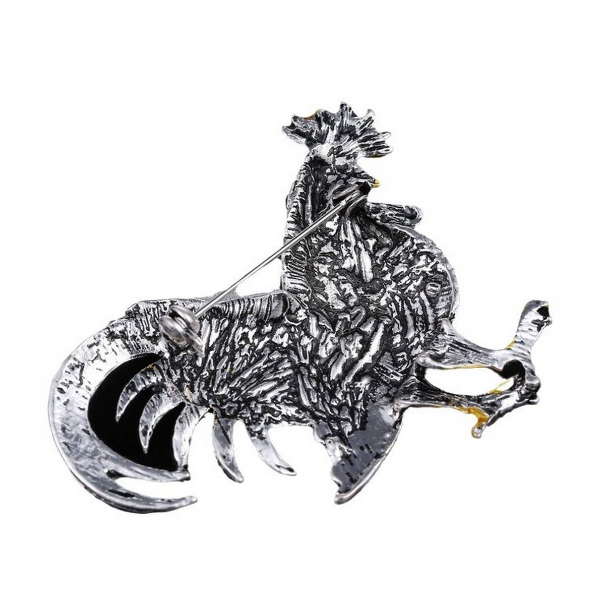 Rooster brooch