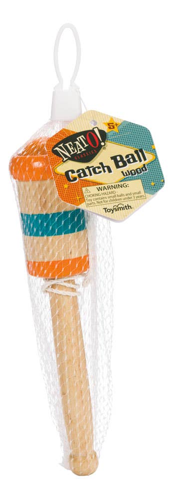 Wooden Catch Ball, Retro Toys