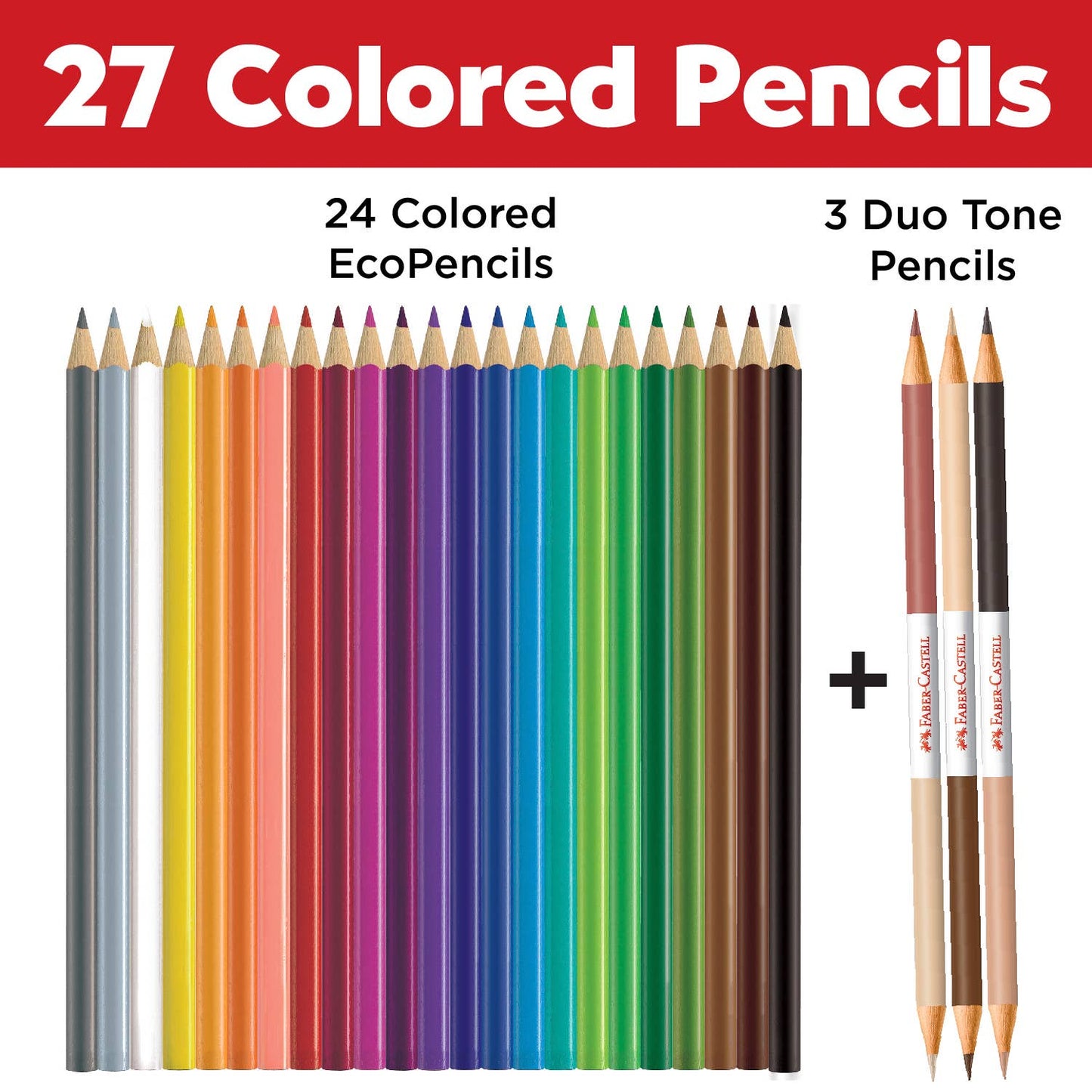 World Colors - 27 Colored EcoPencils
