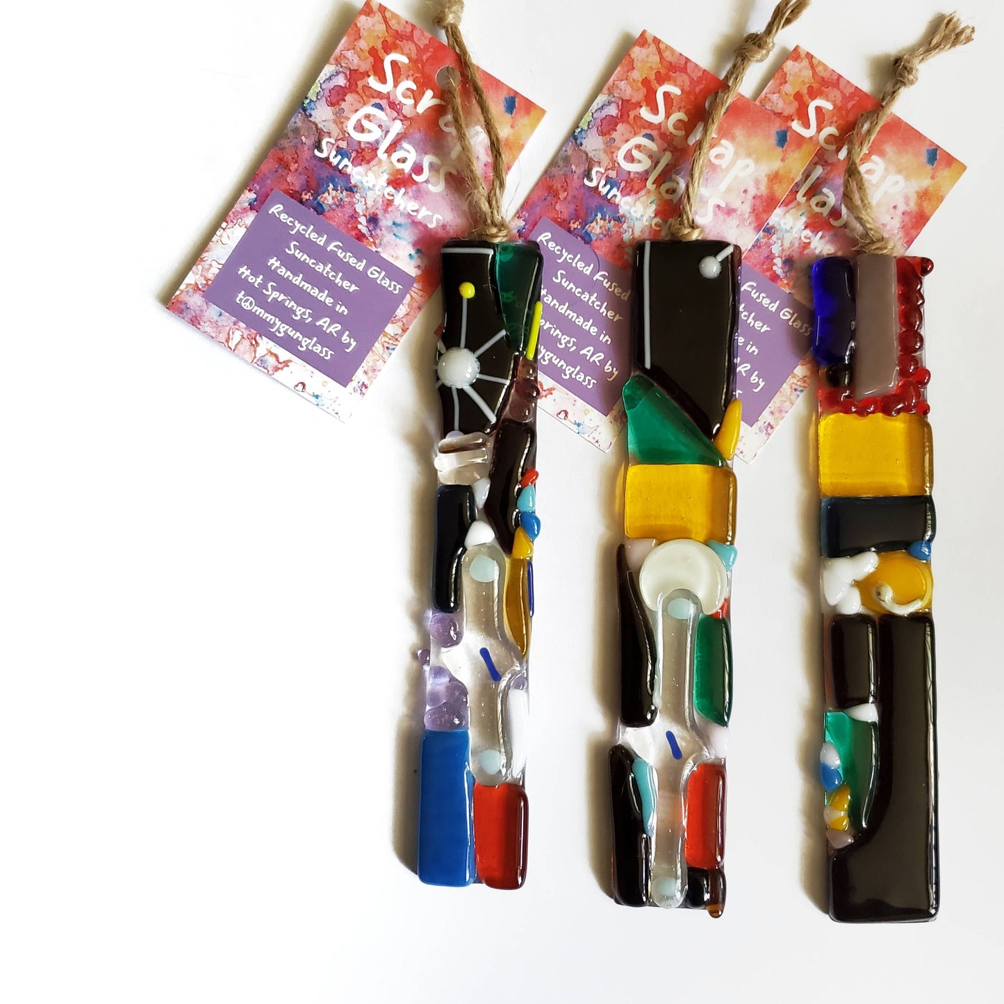 Scrap Glass Suncatchers