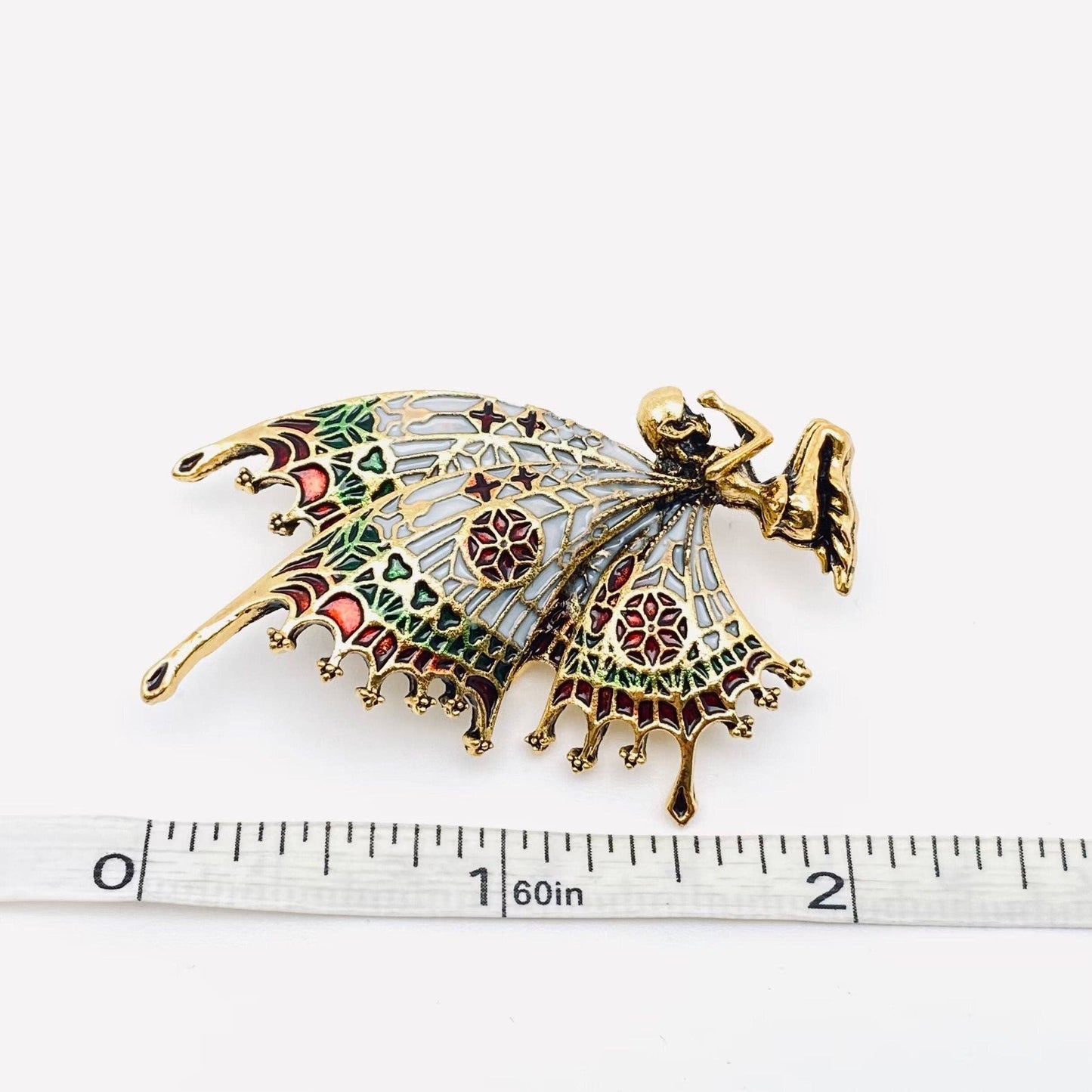 Prayer Butterfly Fairy Brooch