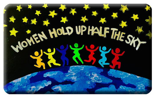 Button - Women Hold Up Half the Sky