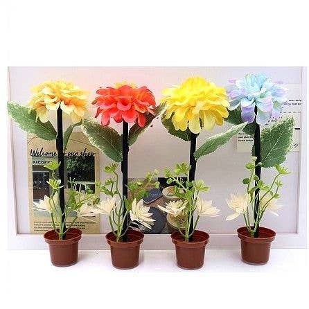 Flower in Flowerpot Floral ball Pen