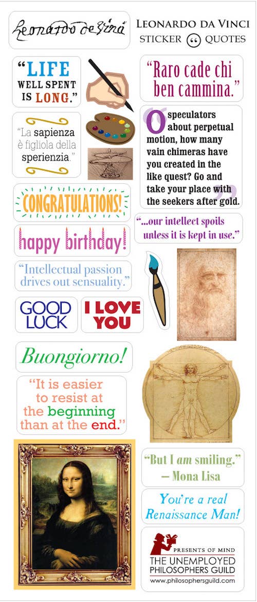 Leonardo Da Vinci Card