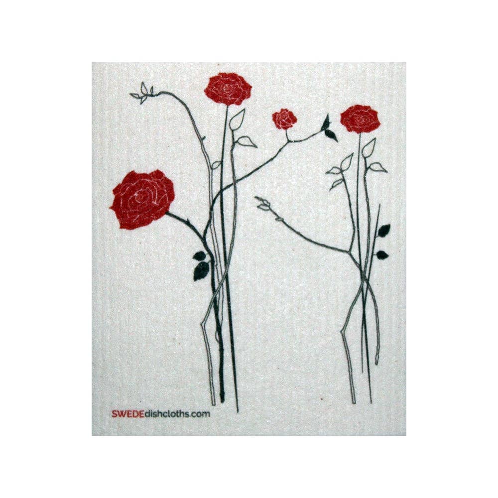 Swedish Dishcloth Elegant Roses