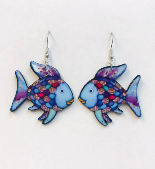 Tropical Fish Earrings, Happy Fish