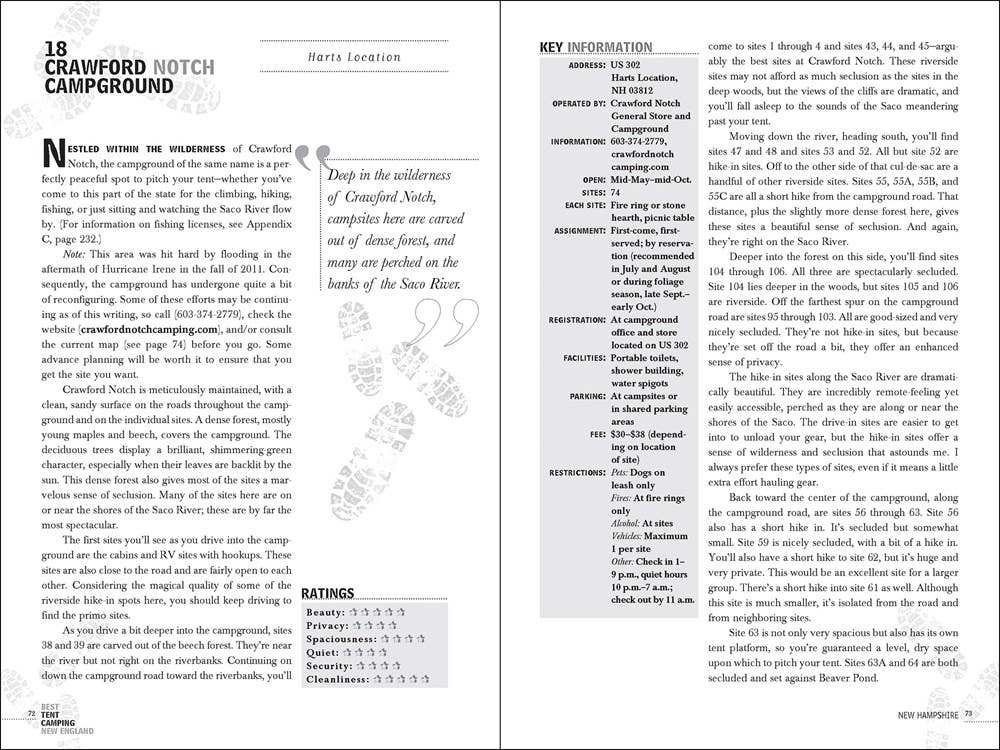 Best Tent Camping: New England 4e