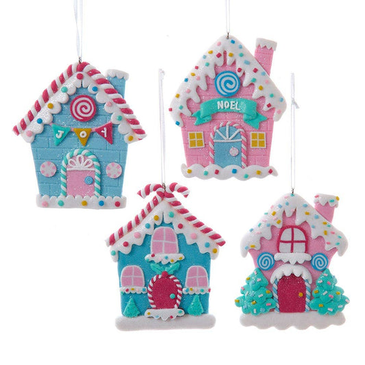Clay dough assorted gingerbread house ornaments
