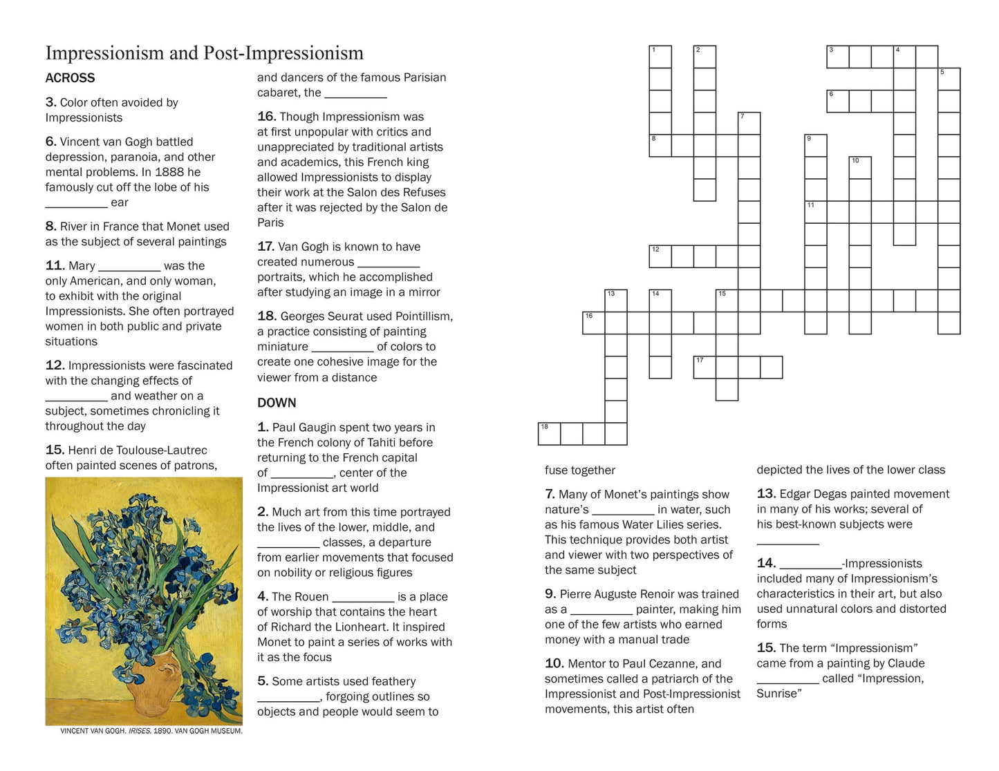 Art History Puzzle Book