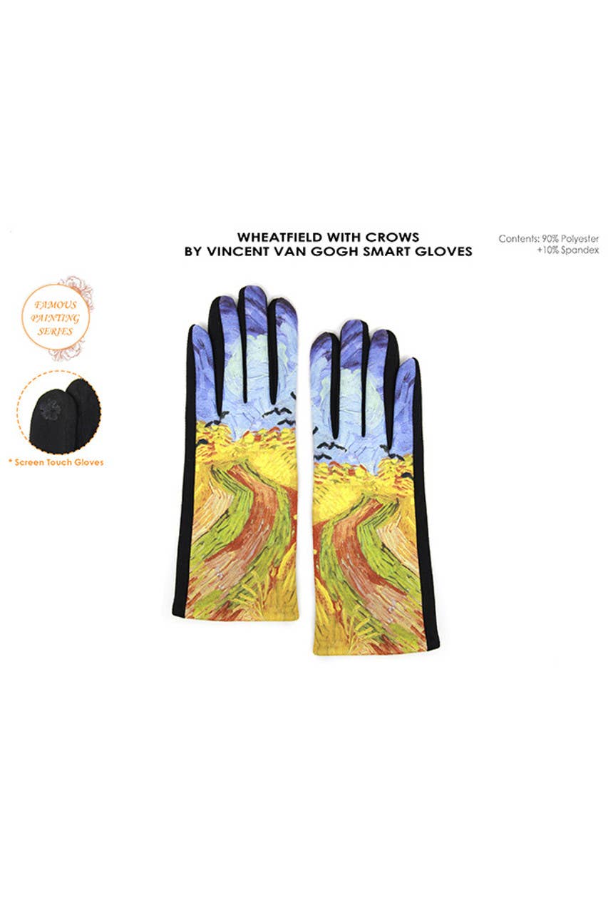 Wheatfield With Crows Smart Gloves