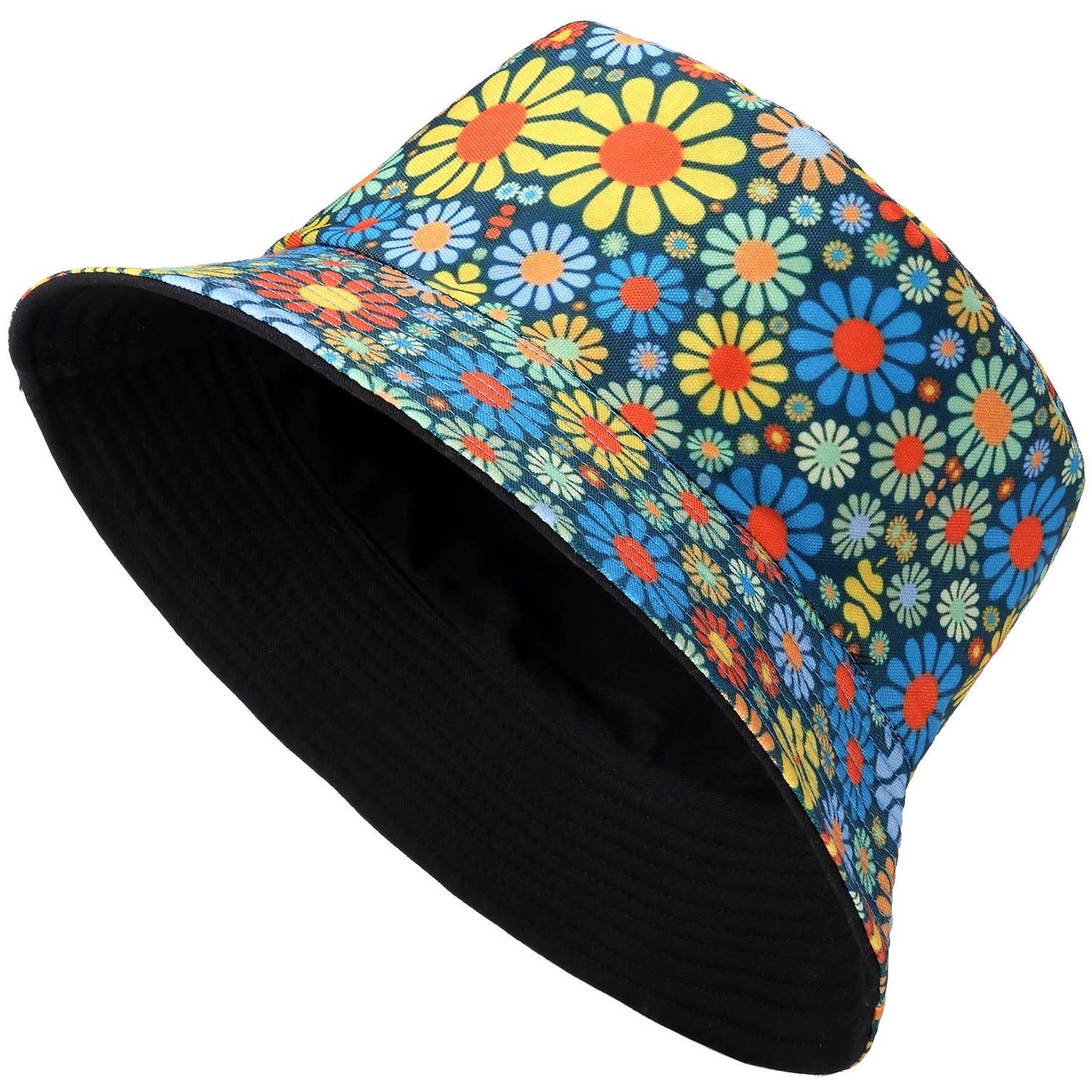 Flower power bucket hat
