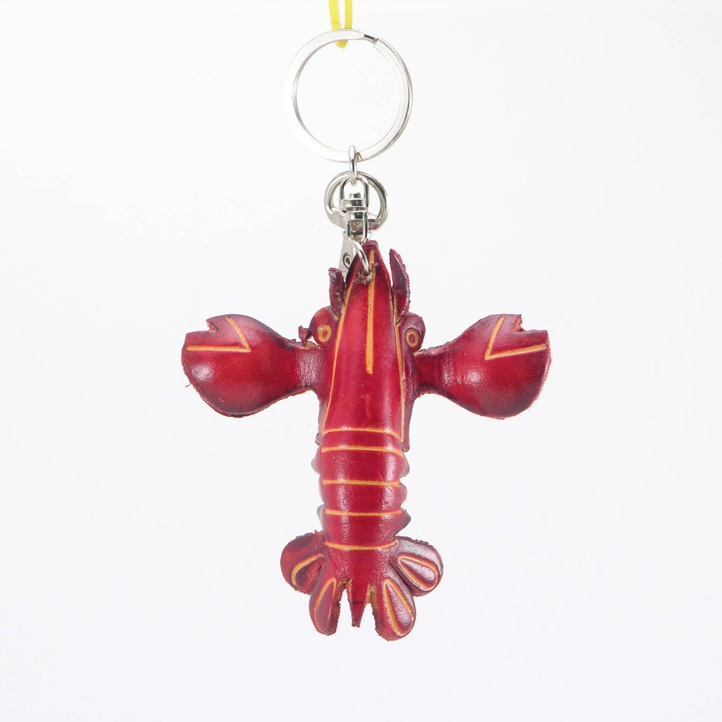 Handmade Leather Lobster Key Chain