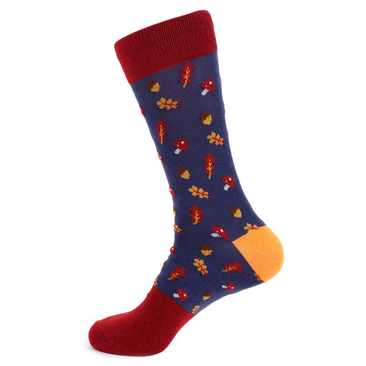 Acorn Fall Leaves Socks for Men