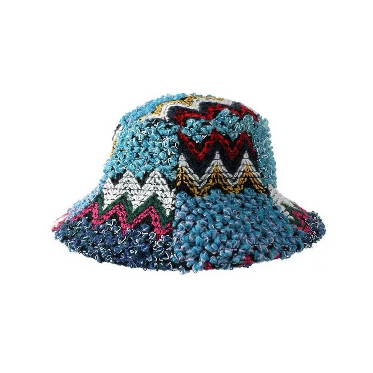 Ethnic retro bucket hat