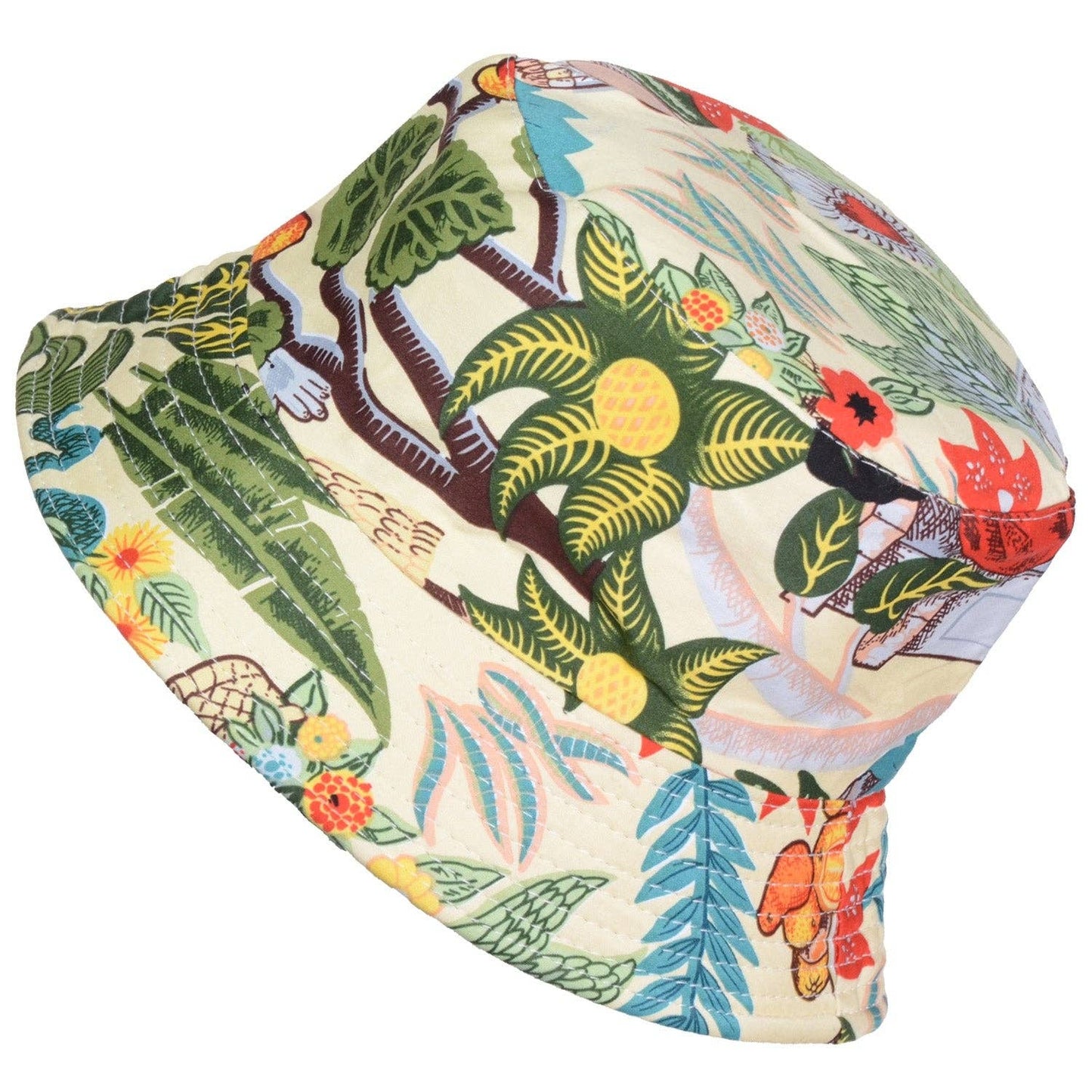 Pastel flowers bucket hat