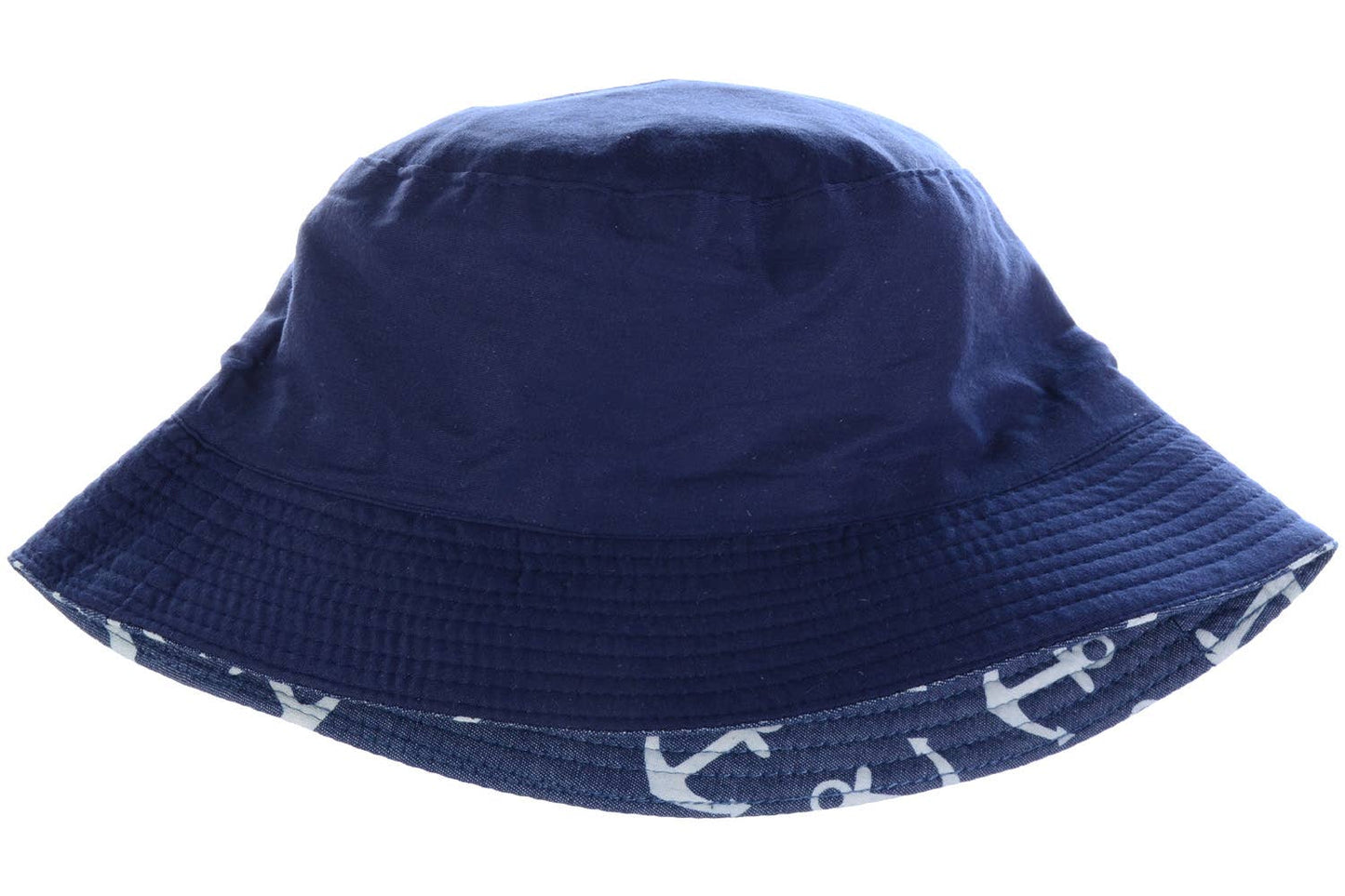 Navy anchor bucket hat