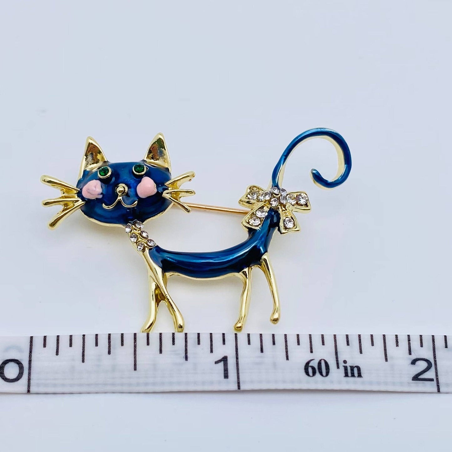 Enamel Cat Brooch | Pin for Clothes