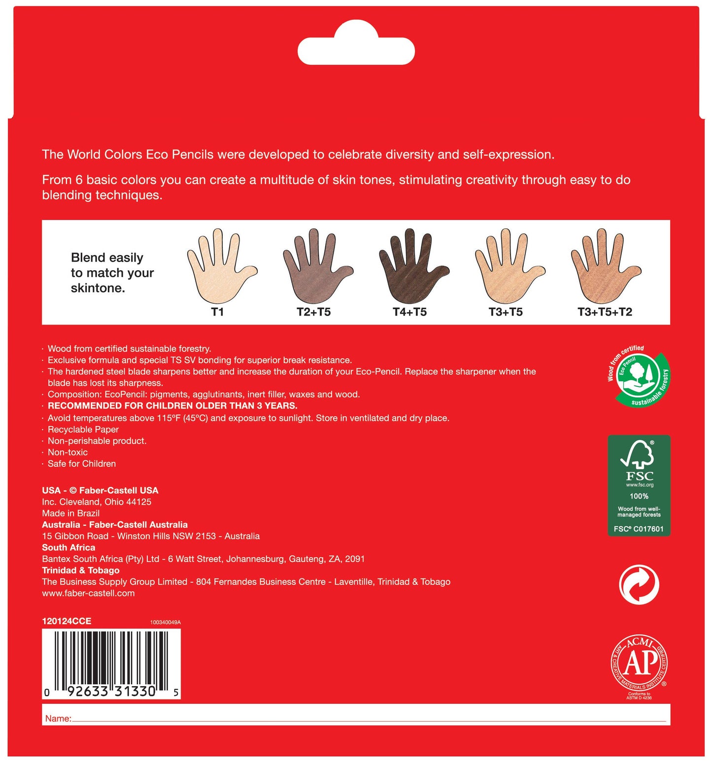 World Colors - 27 Colored EcoPencils