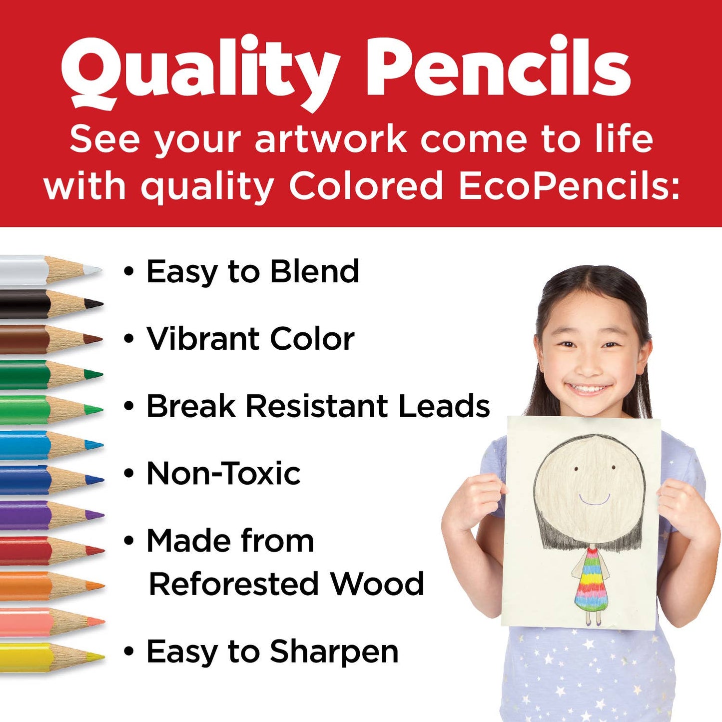 World Colors - 27 Colored EcoPencils
