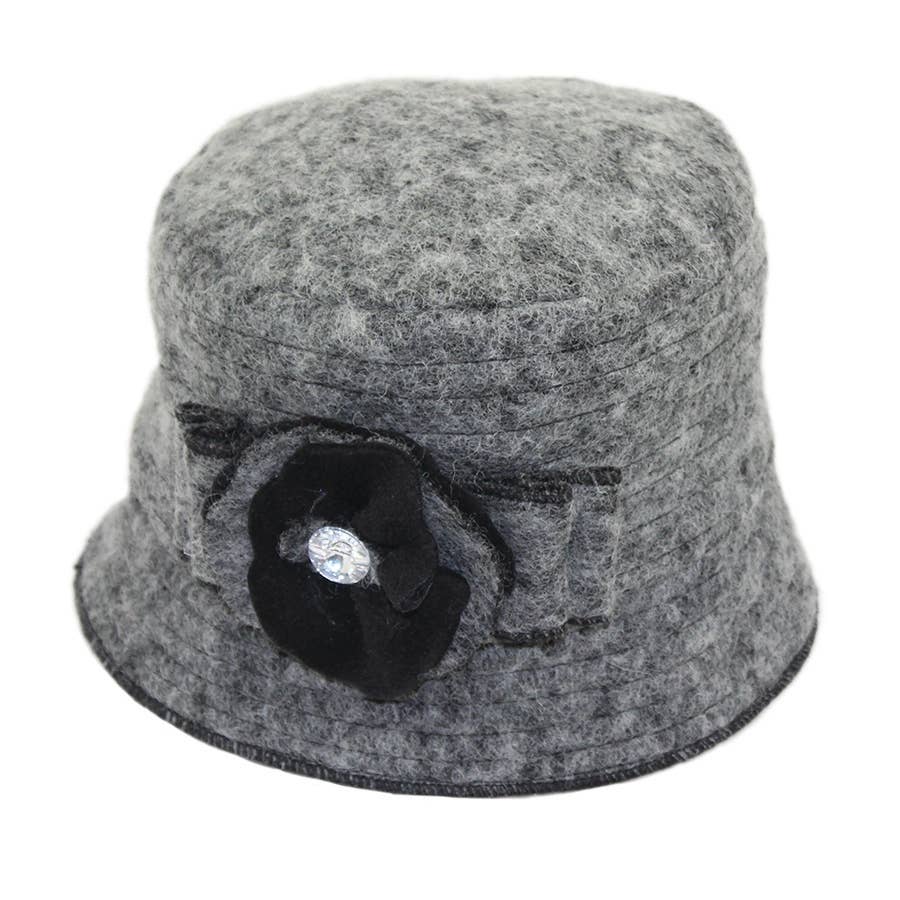 Boiled Wool Bucket Hat Winter