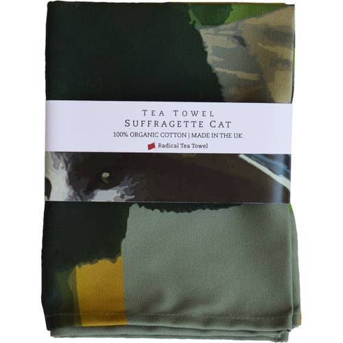 Suffragette Cat Tea Towel
