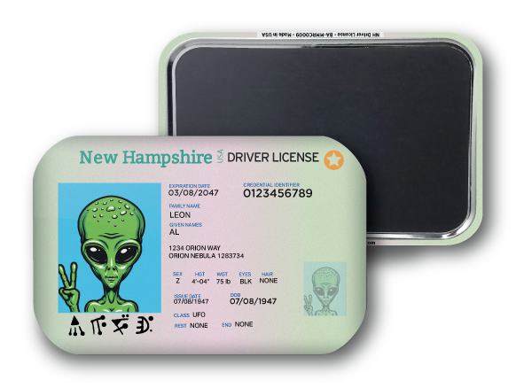 New Hampshire Alien Driver License