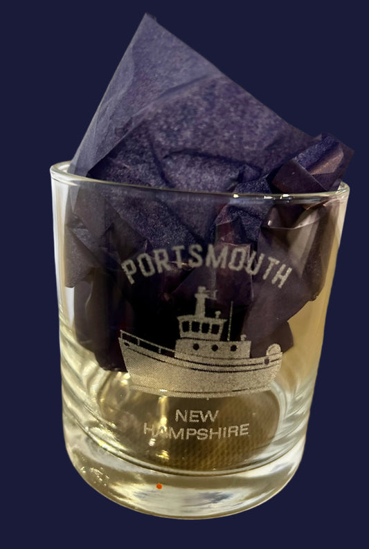 Portsmouth tugboat rocks glass