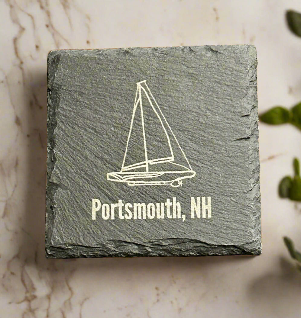 Portsmouth Engraved Slate Coasters