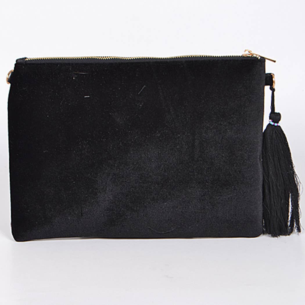 Loving Nature Clutch With Tassel Detail