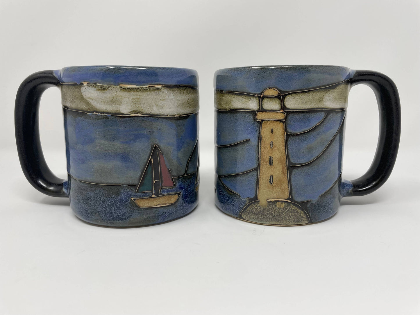 Mara Stoneware Lighthouse Mug
