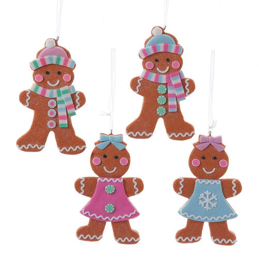 Clay dough Gingerbread Ornaments assorted